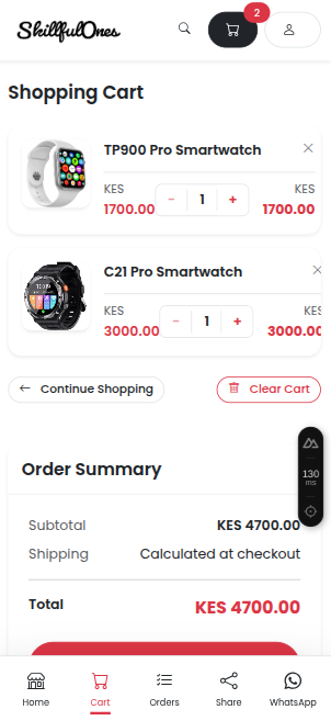 NeoMali order details screenshot